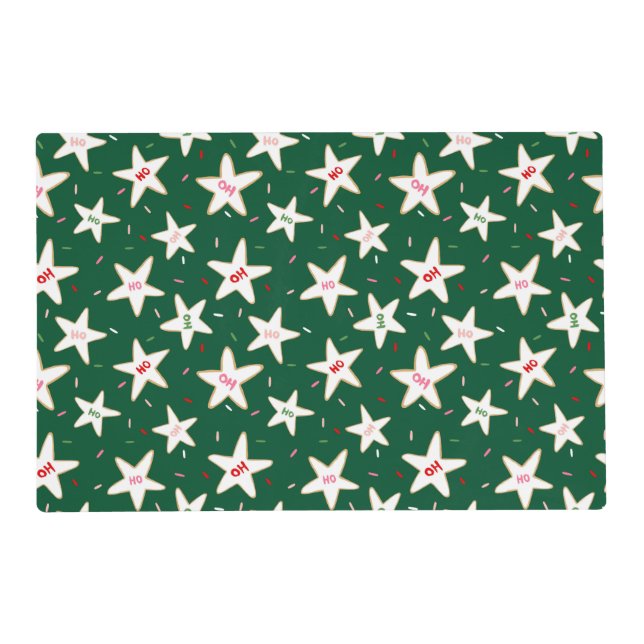 Christmas Cookie Pattern Placemat (Front)