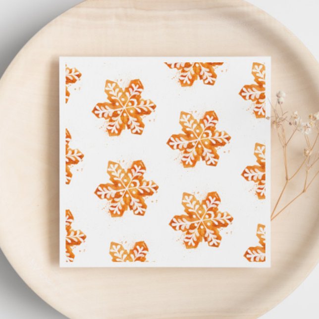 Christmas Cookie Snowflake Gingerbread Napkins (Creator Uploaded)