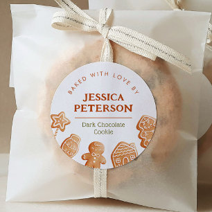 Christmas Cookie Swap Baking Gingerbread Classic Round Sticker