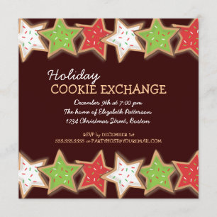 Christmas Cookie Swap Holiday Invitation