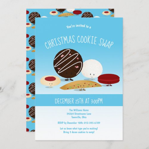 Christmas Cookie Swap Holiday Invitation