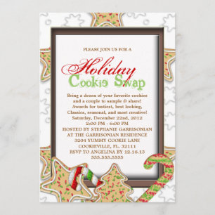 Christmas Cookie Swap Holiday Party Invitation