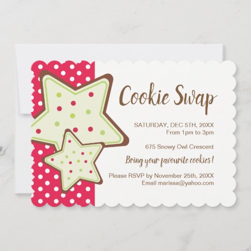 Christmas Cookie Swap Invitation