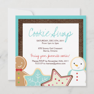 Christmas Cookie Swap invitation