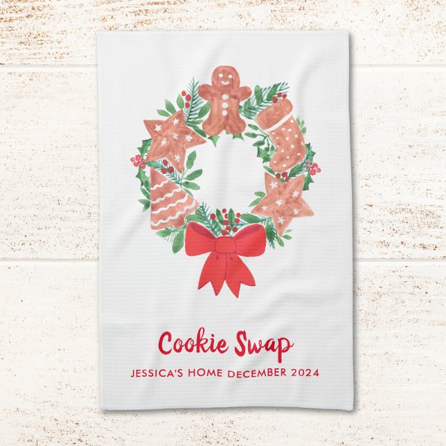 Christmas Cookie Swap Kitchen Towel (Creator Uploaded)