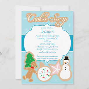 Christmas Cookie Swap Party Invitation