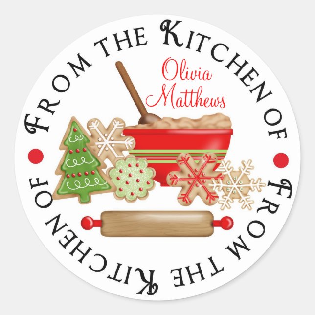 Christmas Cookie Swap Stickers (Front)