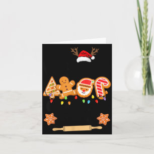 Christmas Cookie Tester Family Baking Team Cookie Card