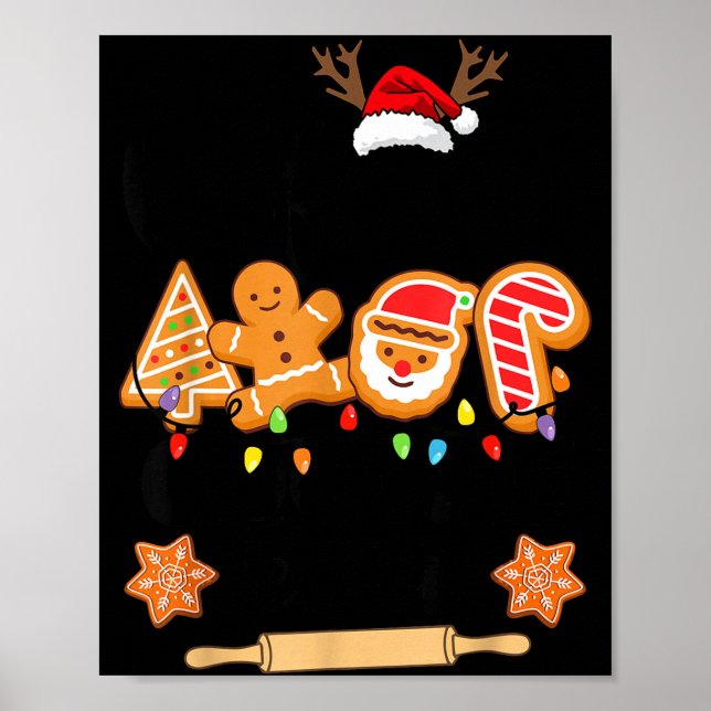 Christmas Cookie Tester Family Baking Team Cookie  Poster (Front)