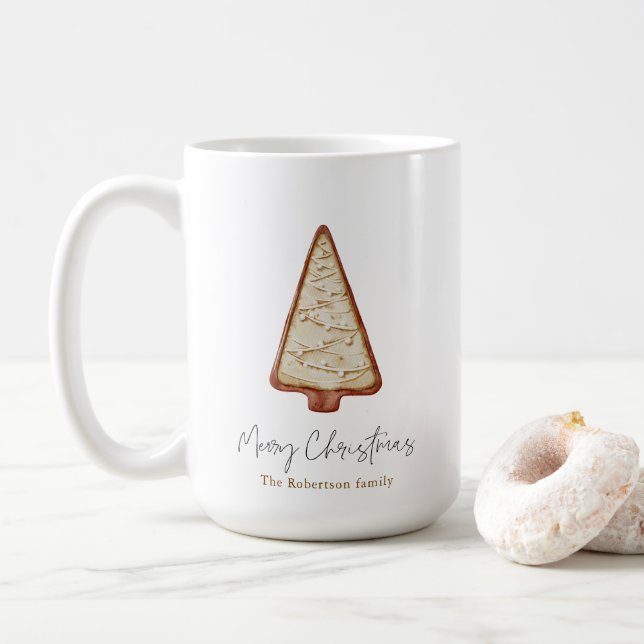 Christmas Cookie Tree Coffee Mug (With Donut)