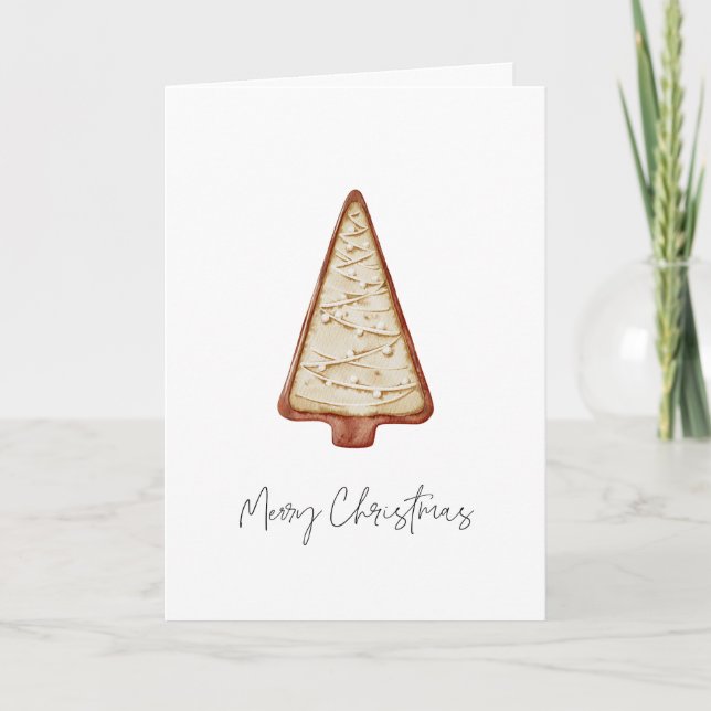 Christmas Cookie Tree Holiday Card (Front)