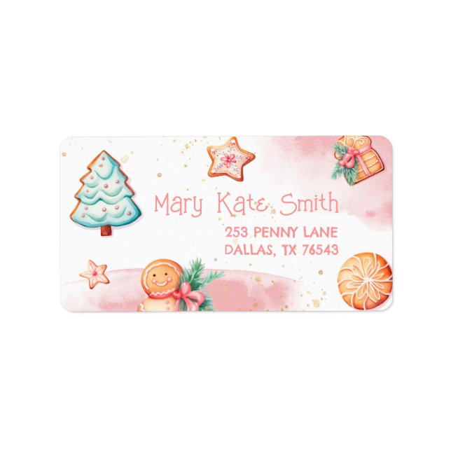 Christmas Cookie Two Sweet Label (Front)