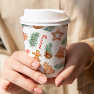 Christmas Cookie Winter Baby Shower Paper Cups