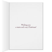 Christmas Cookie Wreath with Burgundy Background (Inside (Right))