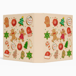 Christmas Cookies 3 Ring Binder