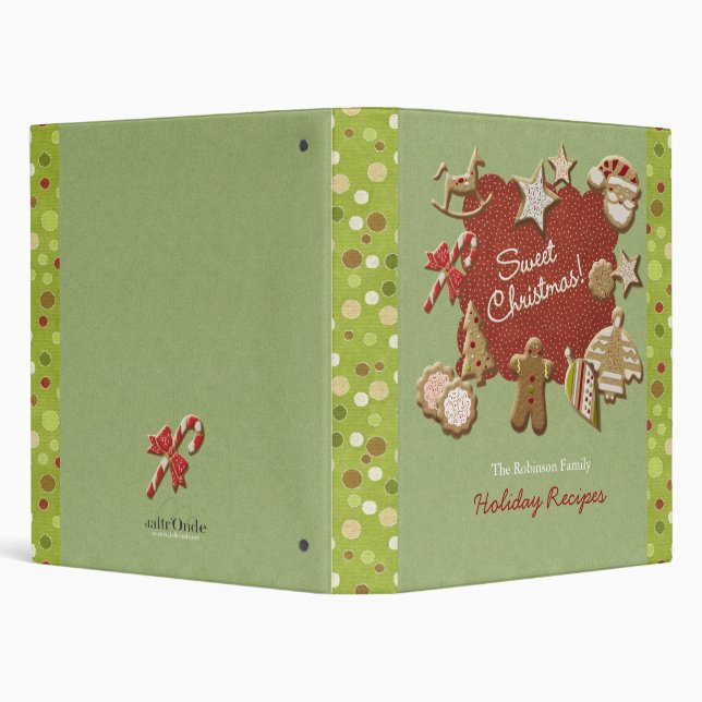 Christmas cookies 3 ring binder (Background)