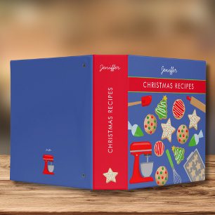 CHRISTMAS COOKIES 3 RING BINDER