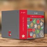 CHRISTMAS COOKIES 3 RING BINDER<br><div class="desc">Cute christmas cookies for the perfect baker</div>