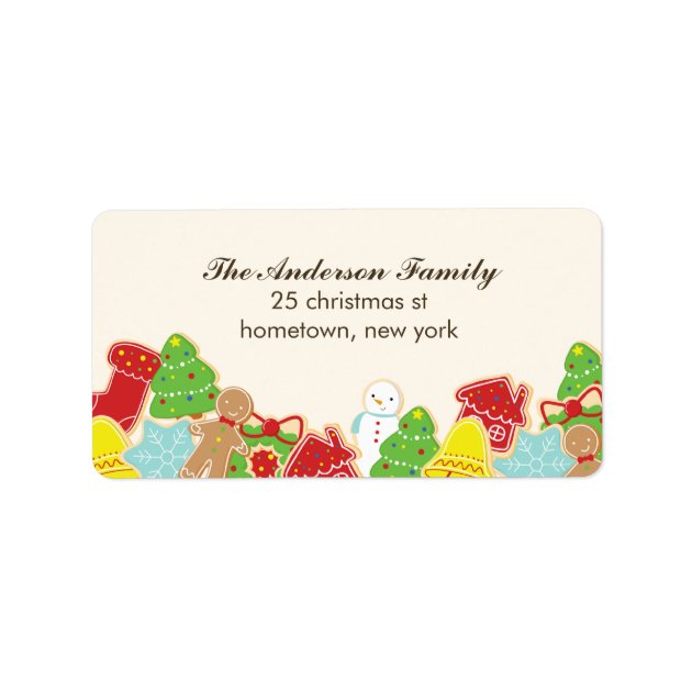 Christmas Cookies Address Labels
