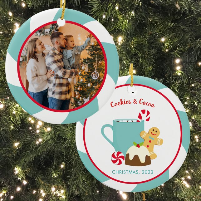 CHRISTMAS COOKIES AND COCOA CERAMIC ORNAMENT (Creator Uploaded)