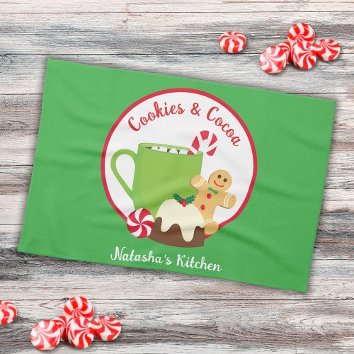 CHRISTMAS COOKIES AND COCOA KITCHEN TOWEL