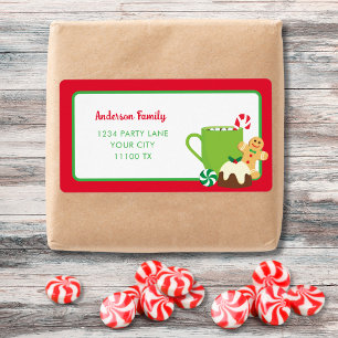 CHRISTMAS COOKIES AND COCOA LABEL