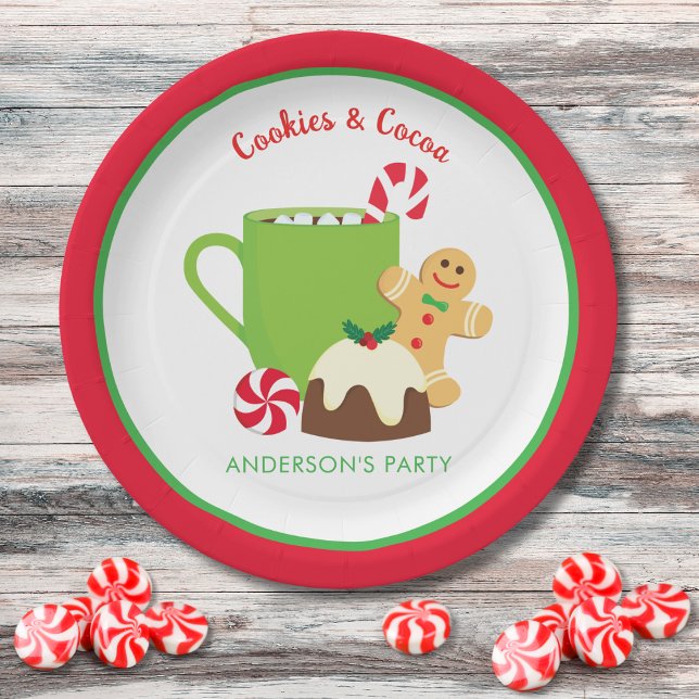 CHRISTMAS COOKIES AND COCOA PAPER PLATES (Creator Uploaded)