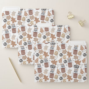 Christmas Cookies and Hot Cocoa Holiday Baking File Folder