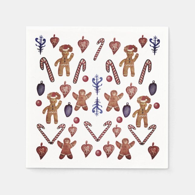 Christmas Cookies and Sweets Napkins (Front)