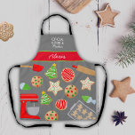 CHRISTMAS COOKIES APRON<br><div class="desc">Cute christmas cookies for the baker</div>