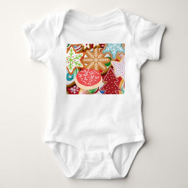 Christmas Cookies Baby Bodysuit (Front)