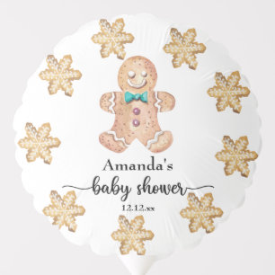 Christmas cookies baby shower balloon