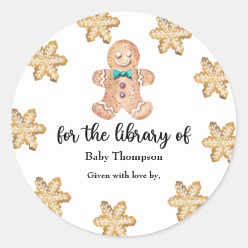 Christmas cookies _ baby shower bookplate