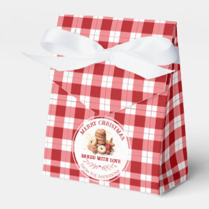 Christmas Cookies Baked With Love Favor Boxes