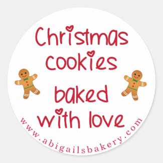 Christmas Cookies Baked with Love Gingerbread Men