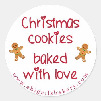 Christmas Cookies Baked with Love Gingerbread Men