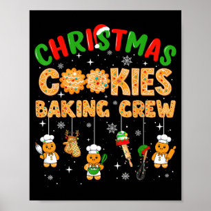 Christmas Cookies Baking Crew Funny Cookie Family Poster