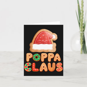 Christmas Cookies Baking Ppa Claus Family Matching Card