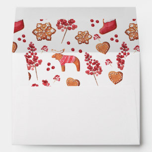 Christmas Cookies & Berries Envelope