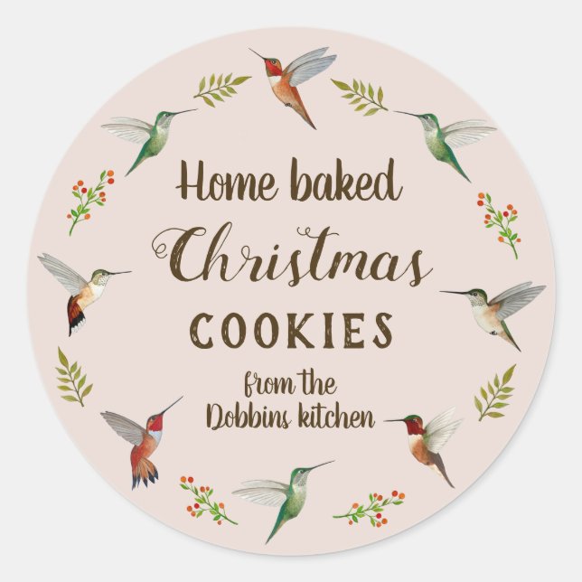 Christmas Cookies  Classic Round Sticker (Front)