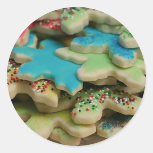 Christmas Cookies Classic Round Sticker