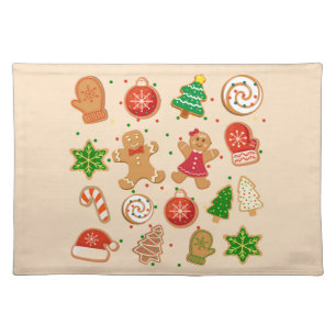 Christmas Cookies Cloth Placemat