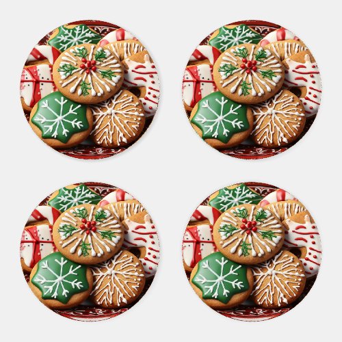 Christmas Cookies Coaster Set