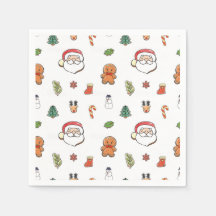 Christmas cookies cocktail napkins