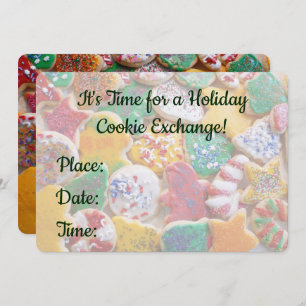 Christmas Cookies Colorful Holiday Baking Invitation