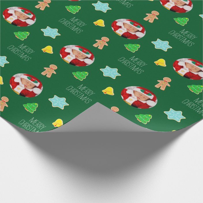 Christmas Cookies Custom Photo Wrapping Paper | Zazzle.com