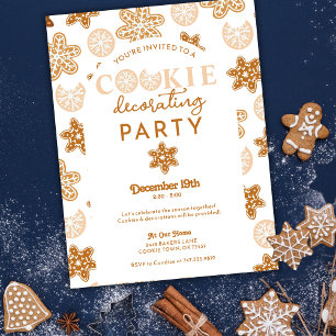 Christmas Cookies Decorating Holiday Party Postcard