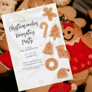 Christmas Cookies Decorating Party invitation