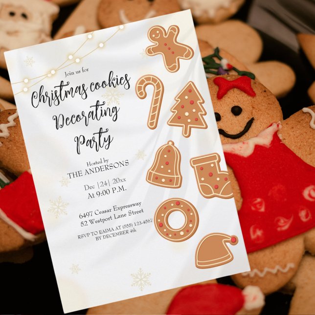 Christmas Cookies Decorating Party invitation  (Creator Uploaded)