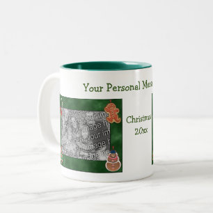 Christmas Cookies Design Photo  Two-Tone Coffee Mug